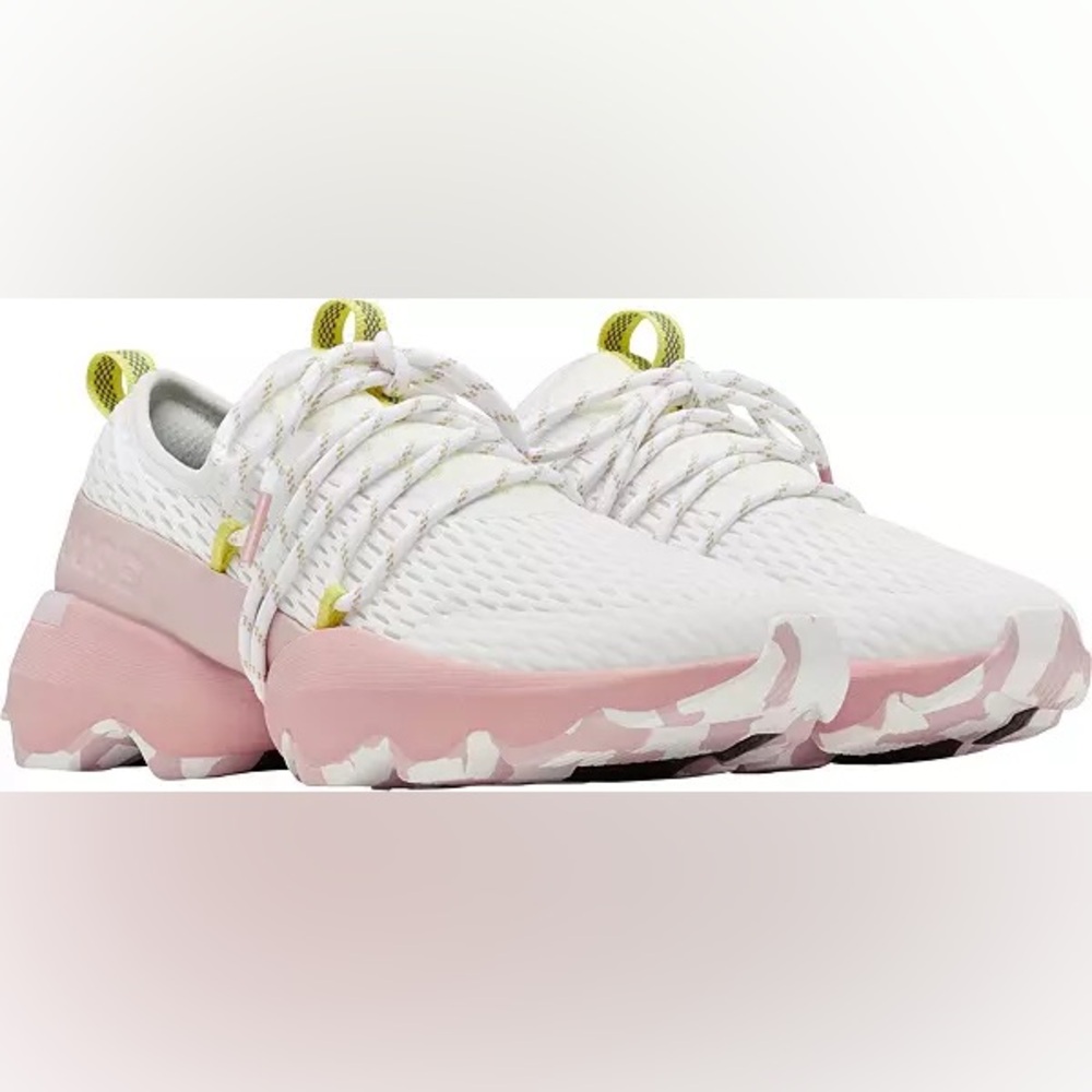 SOREL Women's Kinetic Impact Lace Sneakers - white/eraser pink